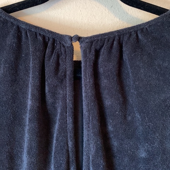 Wayf Hayden Womens Terry Sleeveless Knit Jumpsuit Black Padded Shoulder XL NWOT - Picture 14 of 15